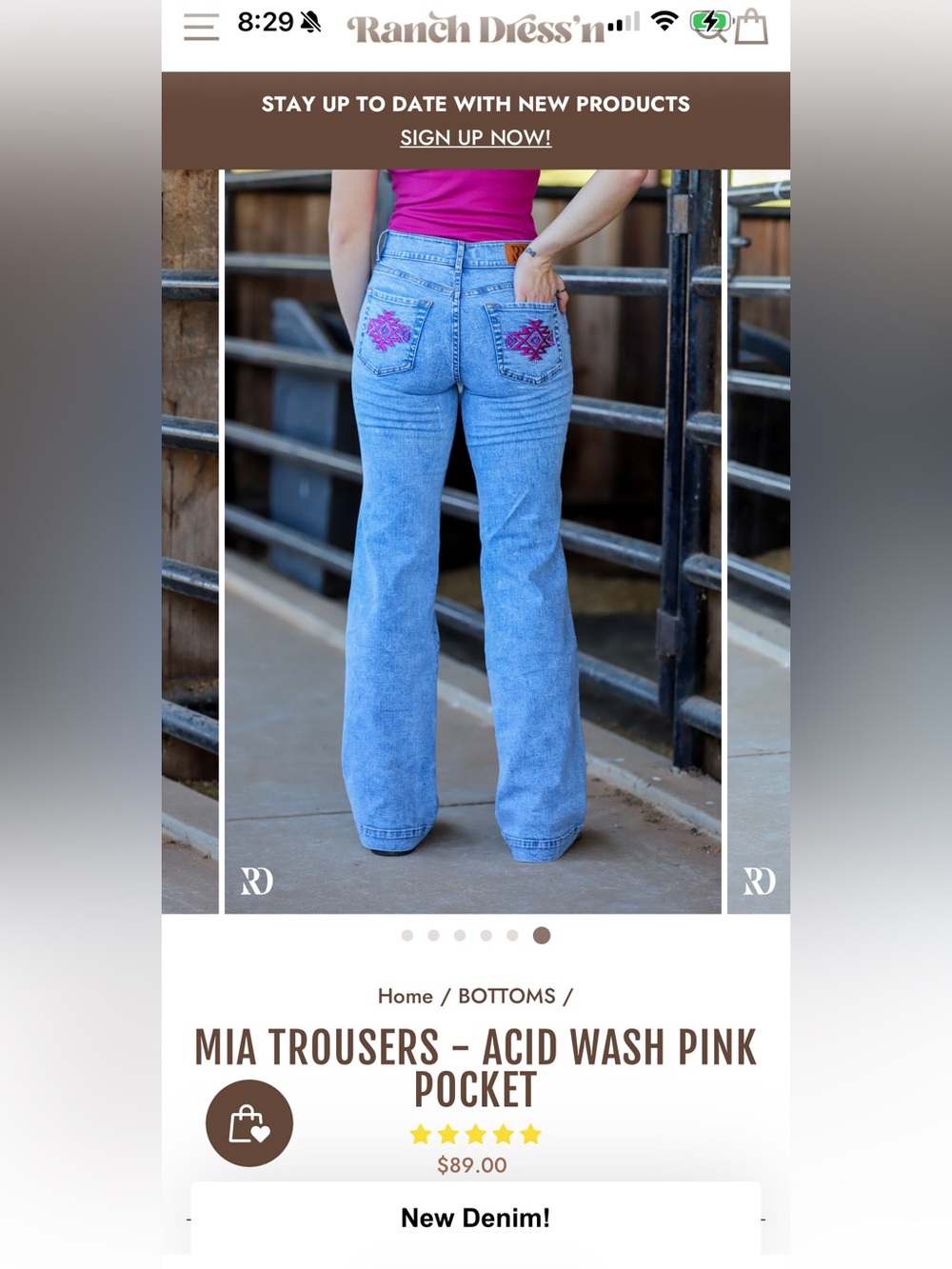 Ranch Dress’n wide leg jeans